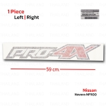 Sticker สติ๊กเกอร์ "PRO-4X" ของแท้ 1 ชิ้น สีขาว,ดำ,แดง สำหรับ Nissan Navara NP300 D23 4x2 4x4 Pick Up ปี 2020-2022